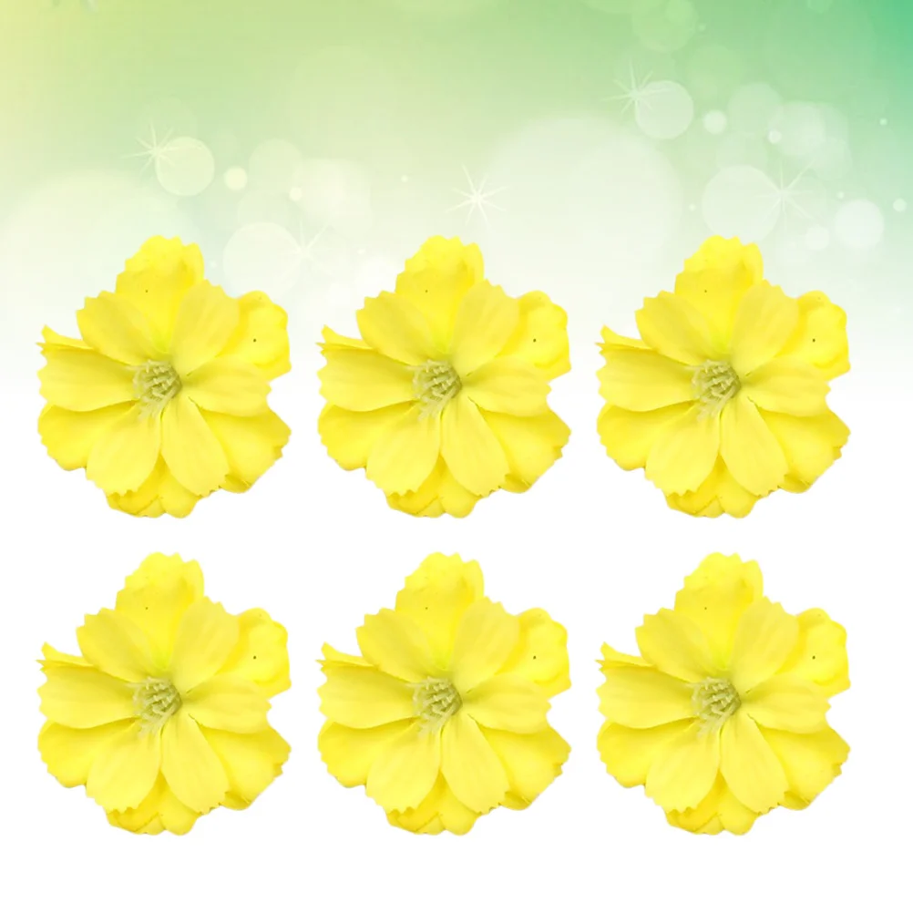 

50Pcs Simulation Plum Flower DIY Ornaments Handmade Crafts Yellow Decoration Creative Wintersweet Decor for Cake Bread Bags