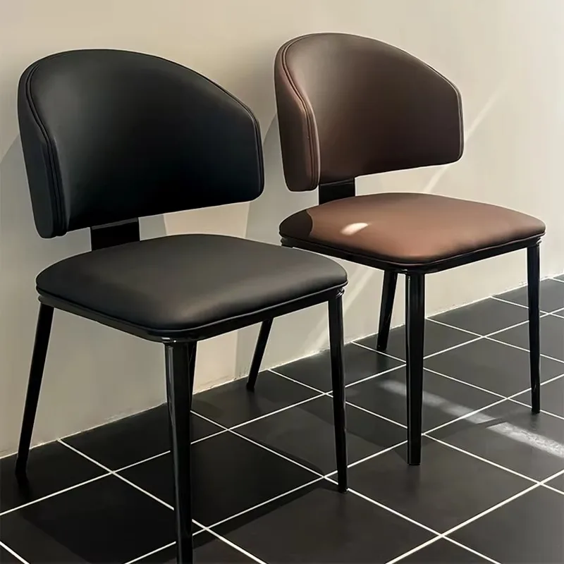 كرسي طعام حديث للمطاعم مصنوع من المعدن بتصميم بسيط لصالون المكتب وتناول الطعام، أثاث منزلي مريح من Krzesla Do Jadalni #1