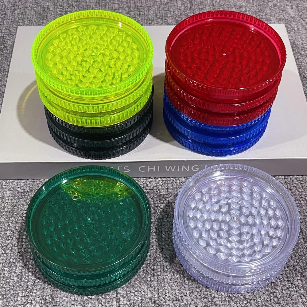 3.9inch Color Herb Grinder 3-Layers Plastic Crusher Mill Manual Mortar Grinder Cigarette Tobacco Grass Smoking Accessories Gift