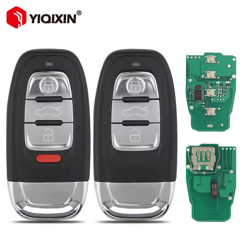 

3/4 Button 315/433/868Mhz Smart Remote Car Key For Audi Q5 A4 A4L A5 A6L A6 A7 A8 RS4 RS5 S4 S5 8T0959754C Semi Keyless No Logo