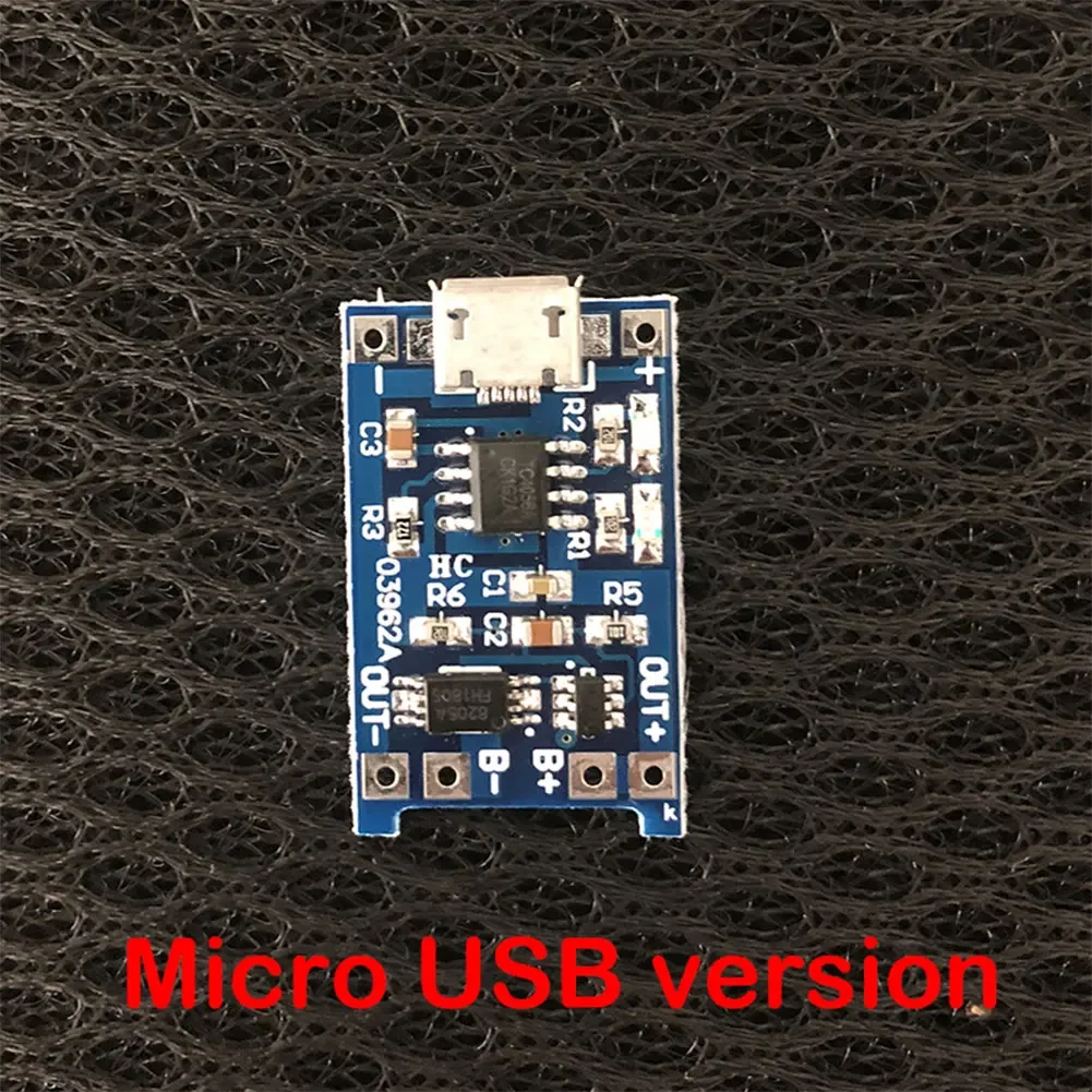 Placa de proteção do carregador de bateria de lítio 3.7v 5v 1a 2a li-ion lipo carregamento da bateria proteger módulo dois em um micro usb tipo-c