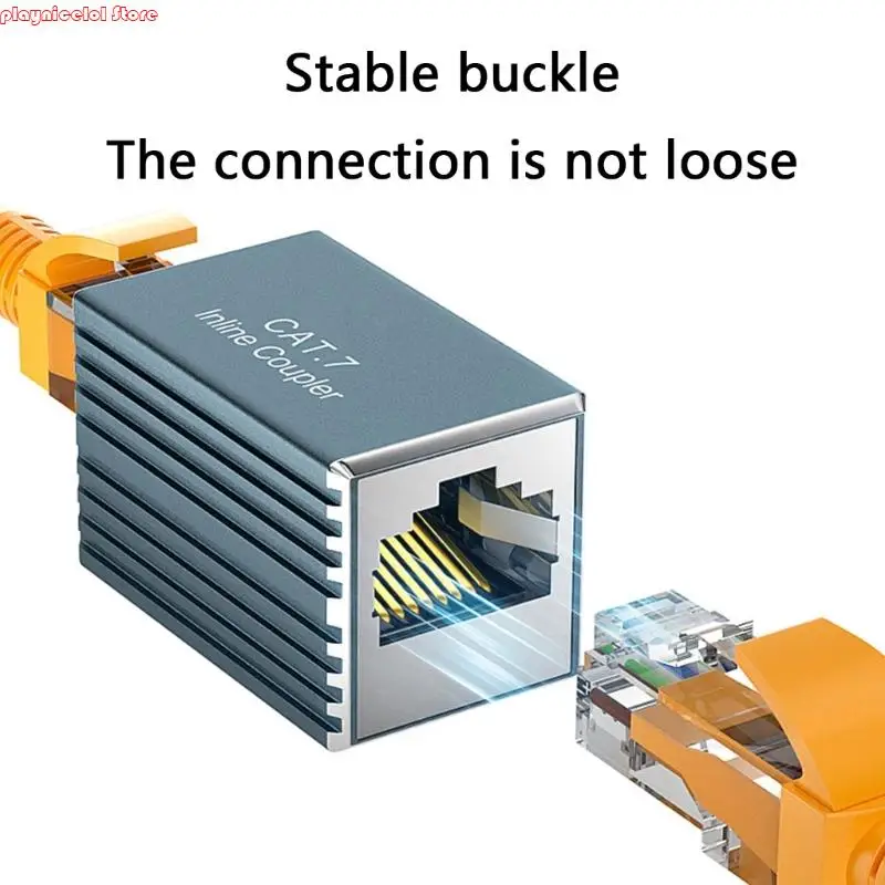 E8BA Trwałość Metal RJ45 Łącznik łącznikowy kabla Ethernet zmniejsza zakłócenia sygnałowe w środowisku domowym lub biurowym