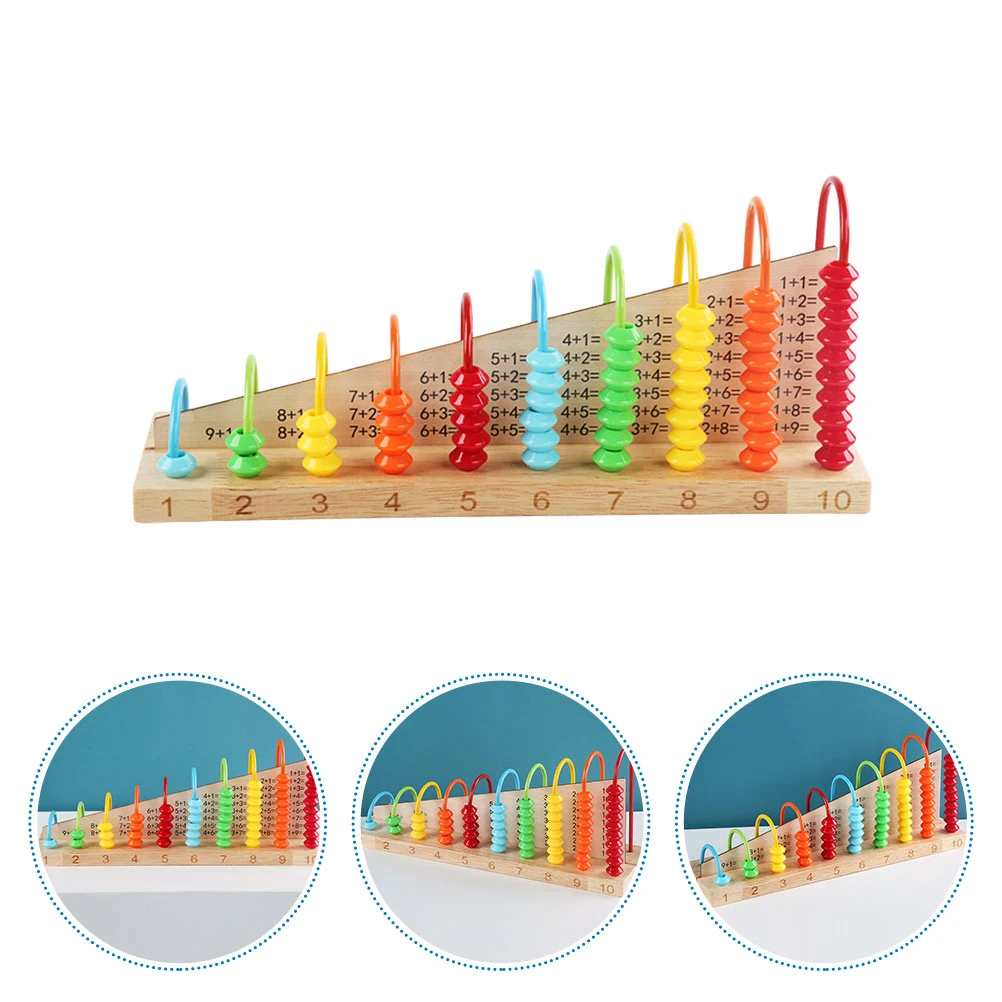 

Addition and Subtraction Calculation Rack Counting Teaching Aid Bead Arithmetic Abacuses Kids Toy