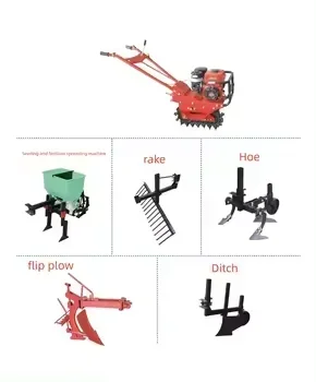 HOT Small Plough Machine Cultivator Gasoline Accessories Diesel Self Propelled Power Tiller Rotary Cultivator Accessories