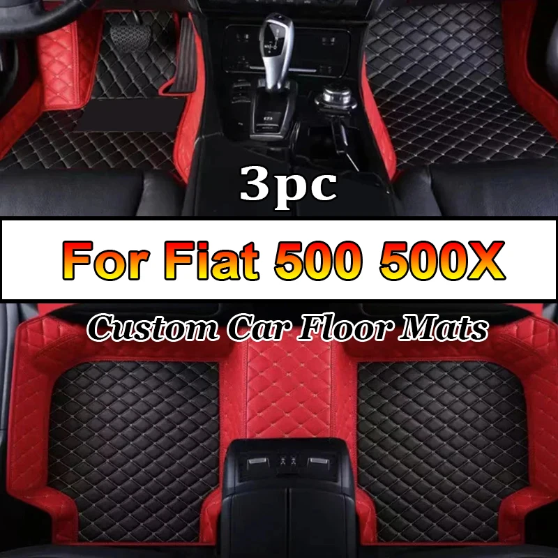 

Изготовленные на заказ 3D автомобильные коврики с полным покрытием для Fiat 500 500X 2011-2012, детали интерьера, автоаксессуары