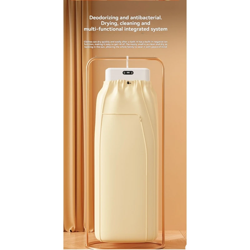 A74G-折りたたみ式旅行用衣類乾燥機-PTC加熱とカバー、手動操作を備えたコンパクトなポータブル衣類乾燥機