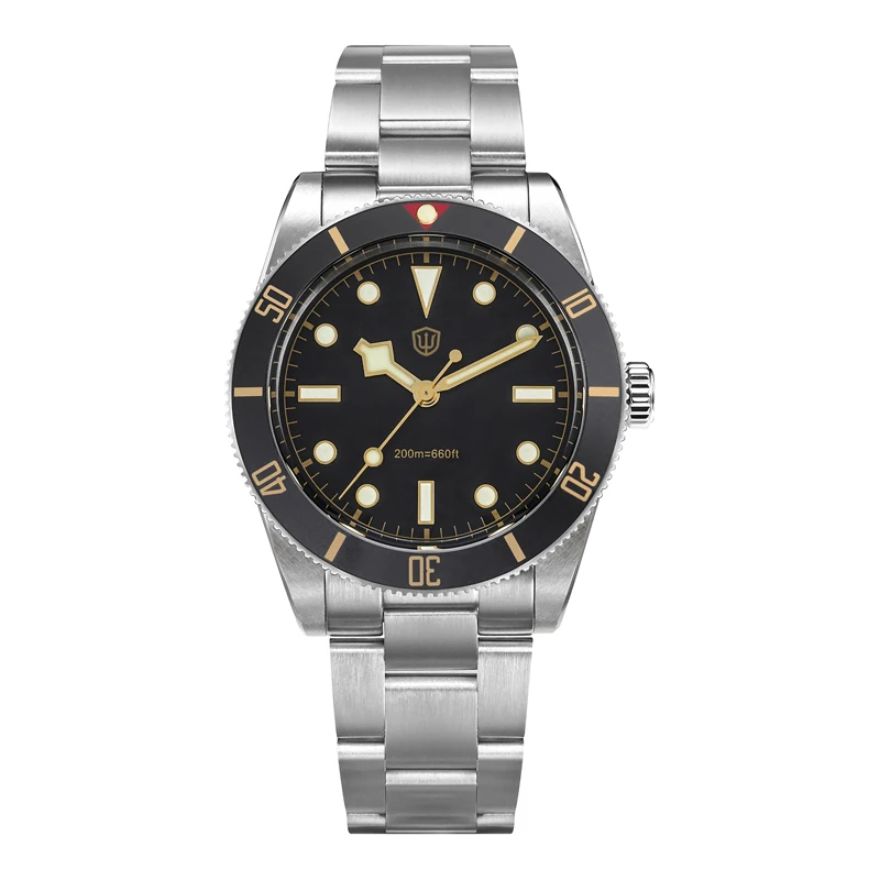 Watchdives WD7922 quartz horloge VH31 beweging 200m waterdicht herenhorloges saffierkristal lichtgevende vintage horloges met geschenkdoos - afbeelding 2
