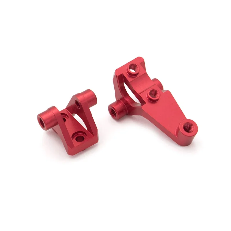 KYX Racing-eje delantero de aluminio resistente, enlace inferior y montaje de choque, piezas mejoradas para coche trepador de control remoto Traxxas TRX4 TRX6