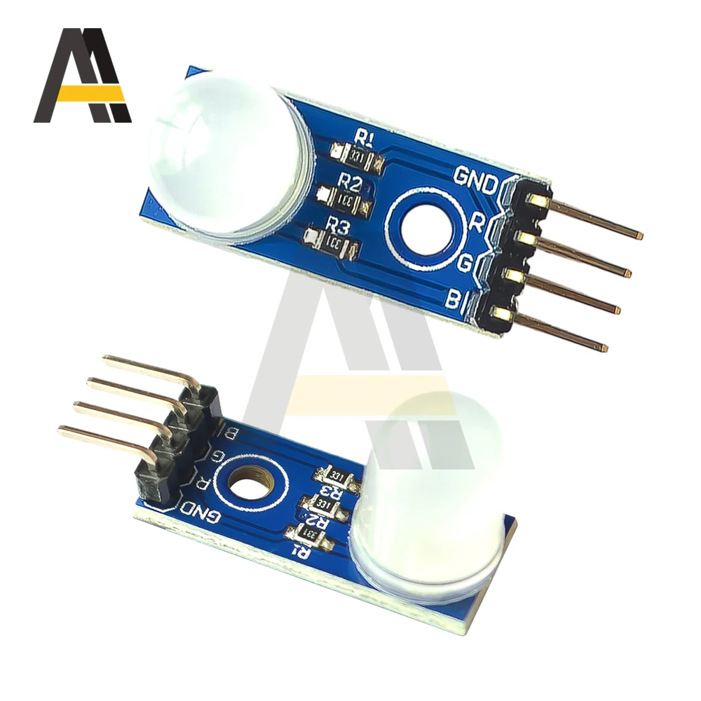 DC5V 10MM RGB LED 모듈 공통 음극 발광 다이오드 3색 LED 모듈