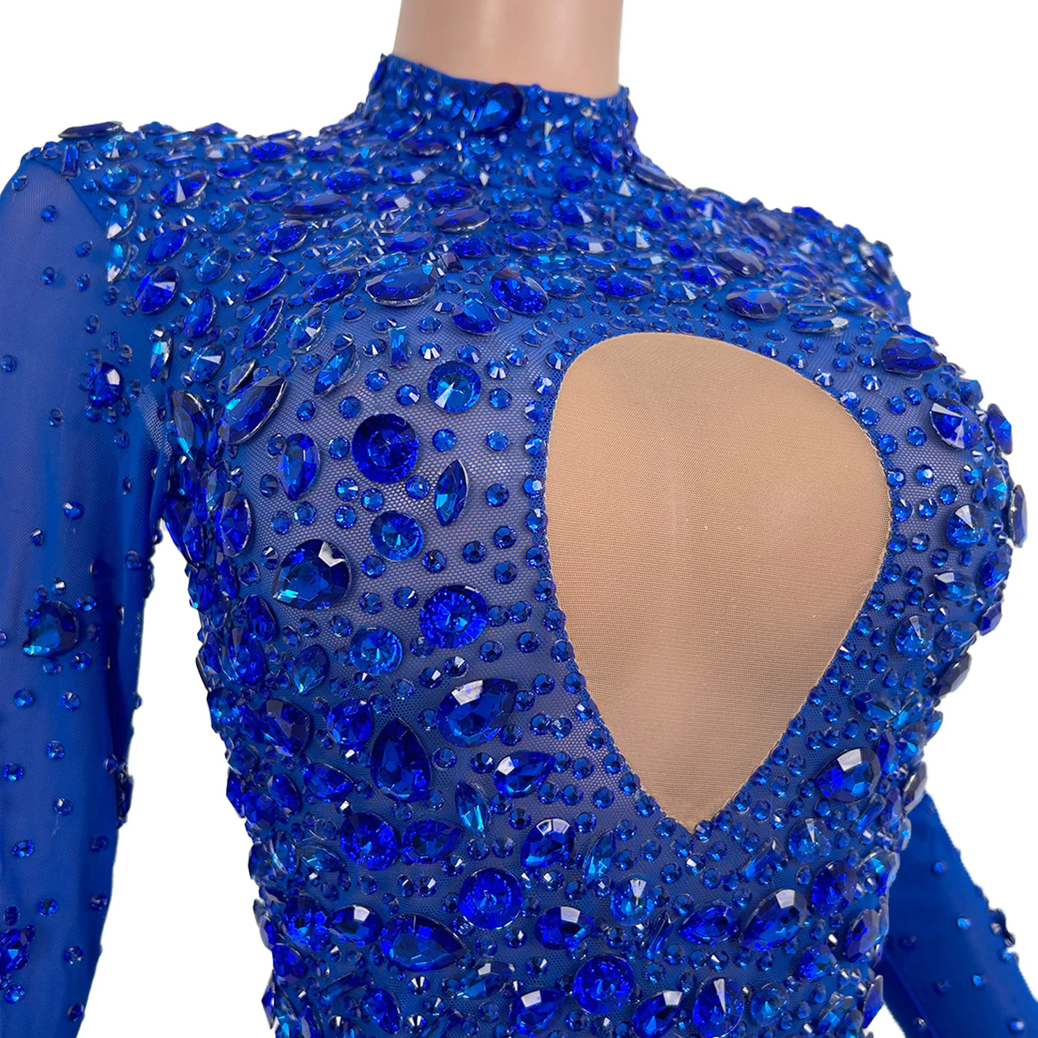 Damen Sexy Strass-Bodysuit Bühnenoutfit - usage example