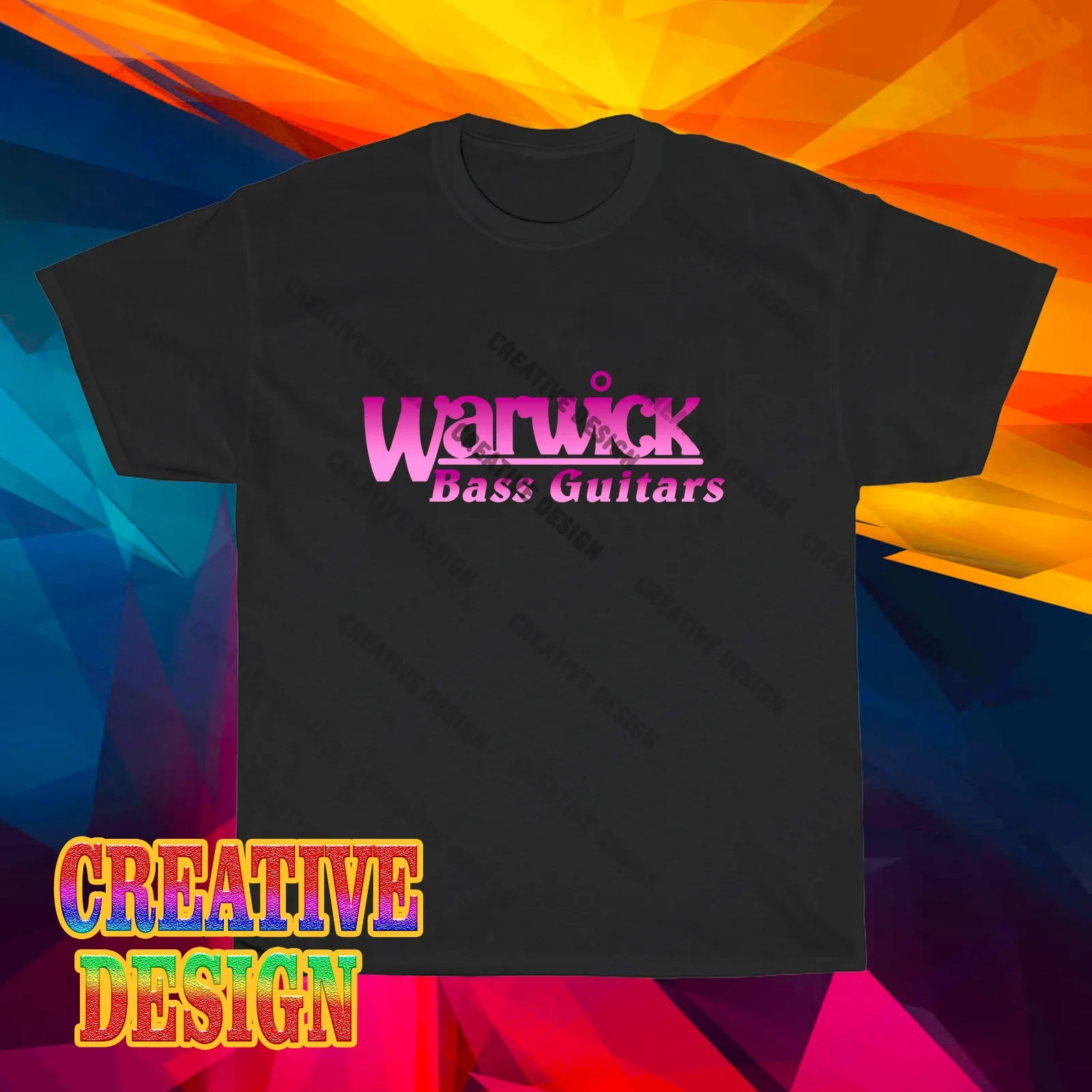 ¡NUEVO! Camiseta de manga larga con logotipo de Warwick Bass Guitars, divertida, talla S a 5XL
