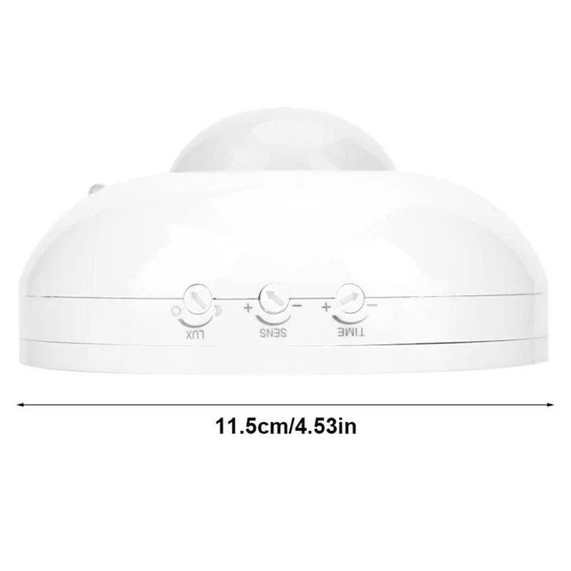 B48A 3X Rilevatore di movimento Luce a LED Rilevatore di movimento umano a infrarossi Installazione a soffitto da 360 gradi Corridoio Soffitto del bagno