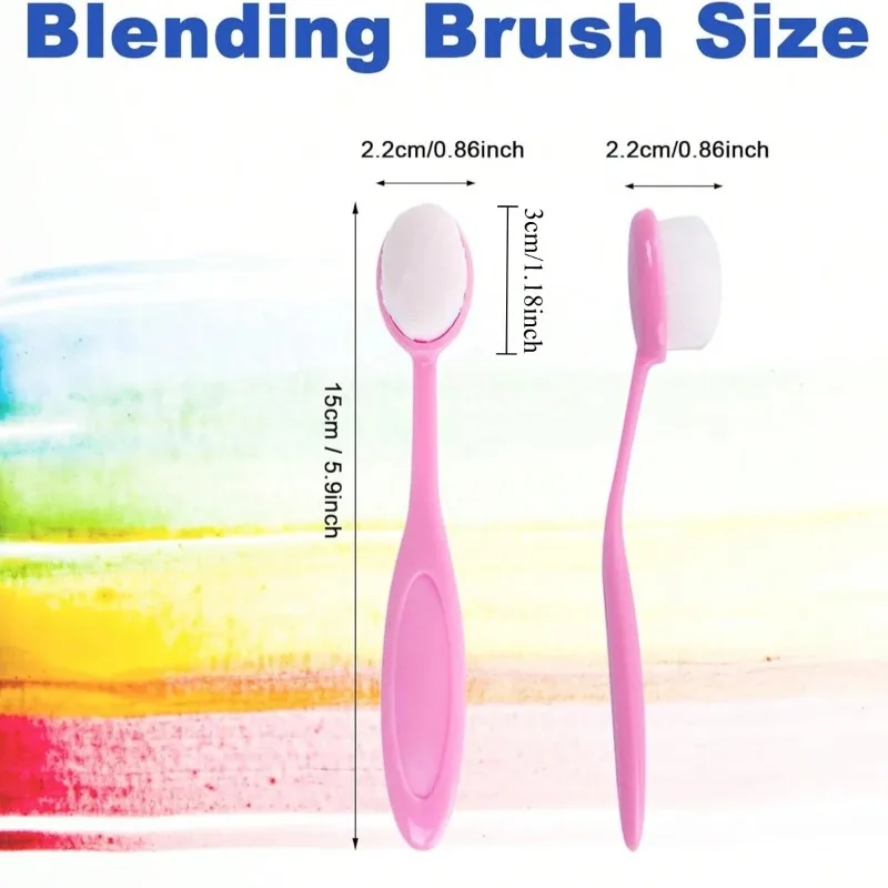 12pcs/set Colored Mini Ink Blending Brushes Blenders, Small Ink Blending Tool Card Making, Craft Broad Application Assortment Paper Crafts