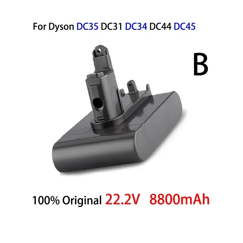 

22.2V 8800mAh ( Only Fit Type B ) Li-ion Vacuum Battery for Dyson DC35, DC45 DC31, DC34, DC44, DC31 Animal, DC35 Animal & 8.8Ah