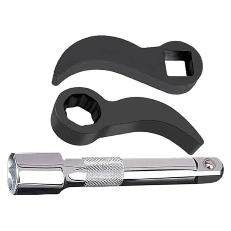

AONEQ-3 Pcs Crowbar Adapter-Head Tool,Pry Bar Wrench Adaptor-Head Fits 1/2Inch Drive Ratchets Half Shaft Removal Tool