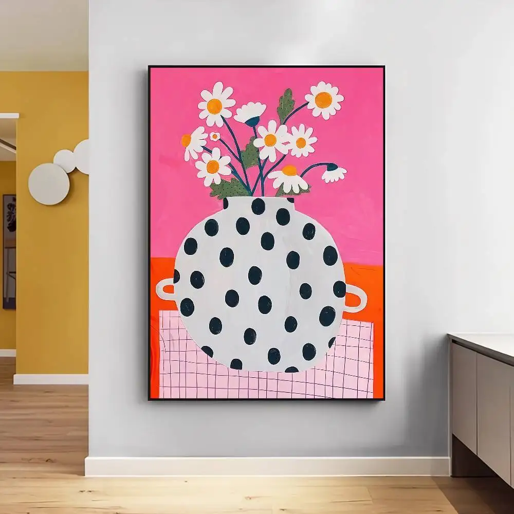 Frameless1pc Flower Market Vase Floral Plant Classic Vintage Posters HD Quality Wall Art Retro Posters For Home Room Wall Decor view 4
