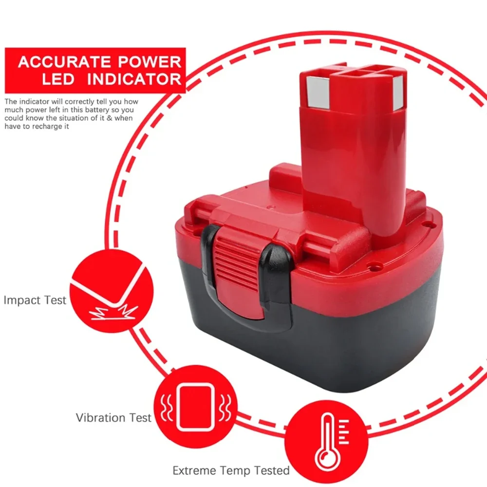for Bosch 14.4V 4800MAH 6800MAH 9800MAH Ni-MH Battery D70745 2607335273 BAT038 BAT140 BAT040 BAT041 BAT159 2607335465 26073356 image 3