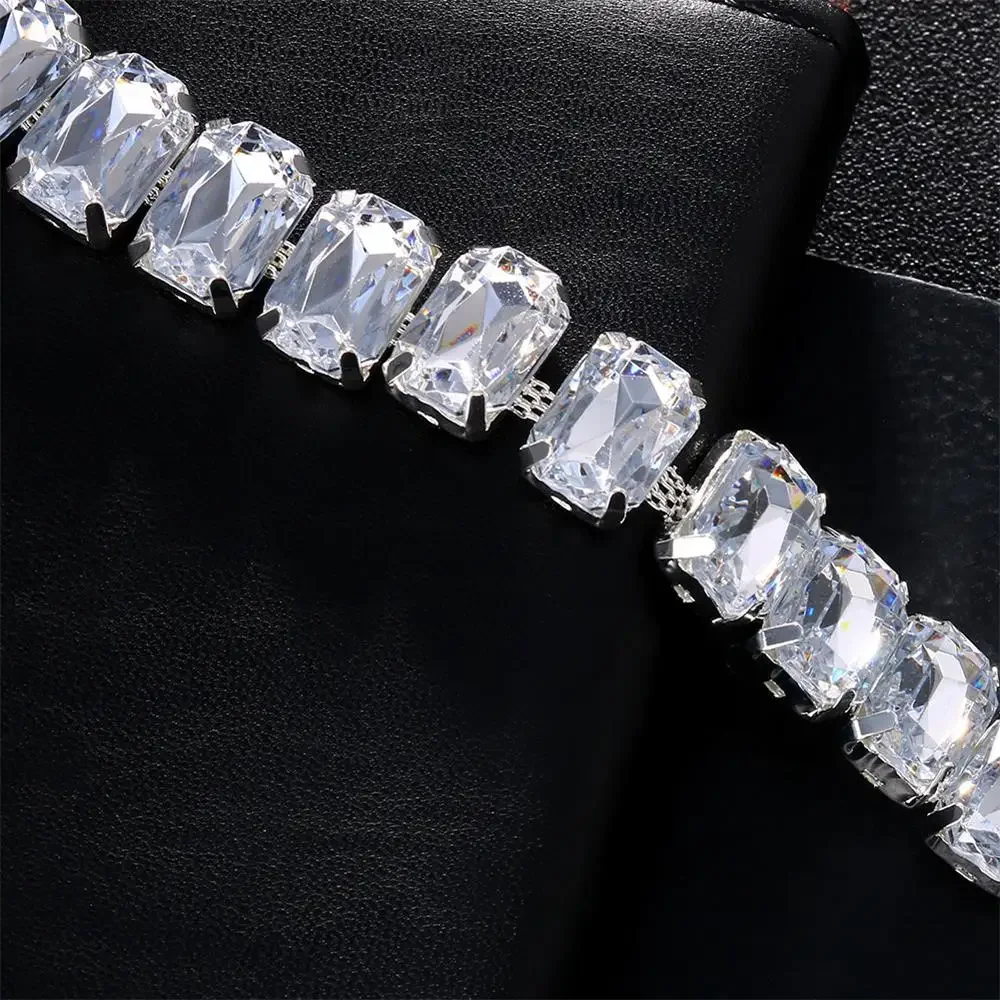 Fashion Big Drill Crystal Anklet High Heel Accessories Shoe Chain Rhinestone Foot Chain Leg Ankle Bracelet Jewelry for Women