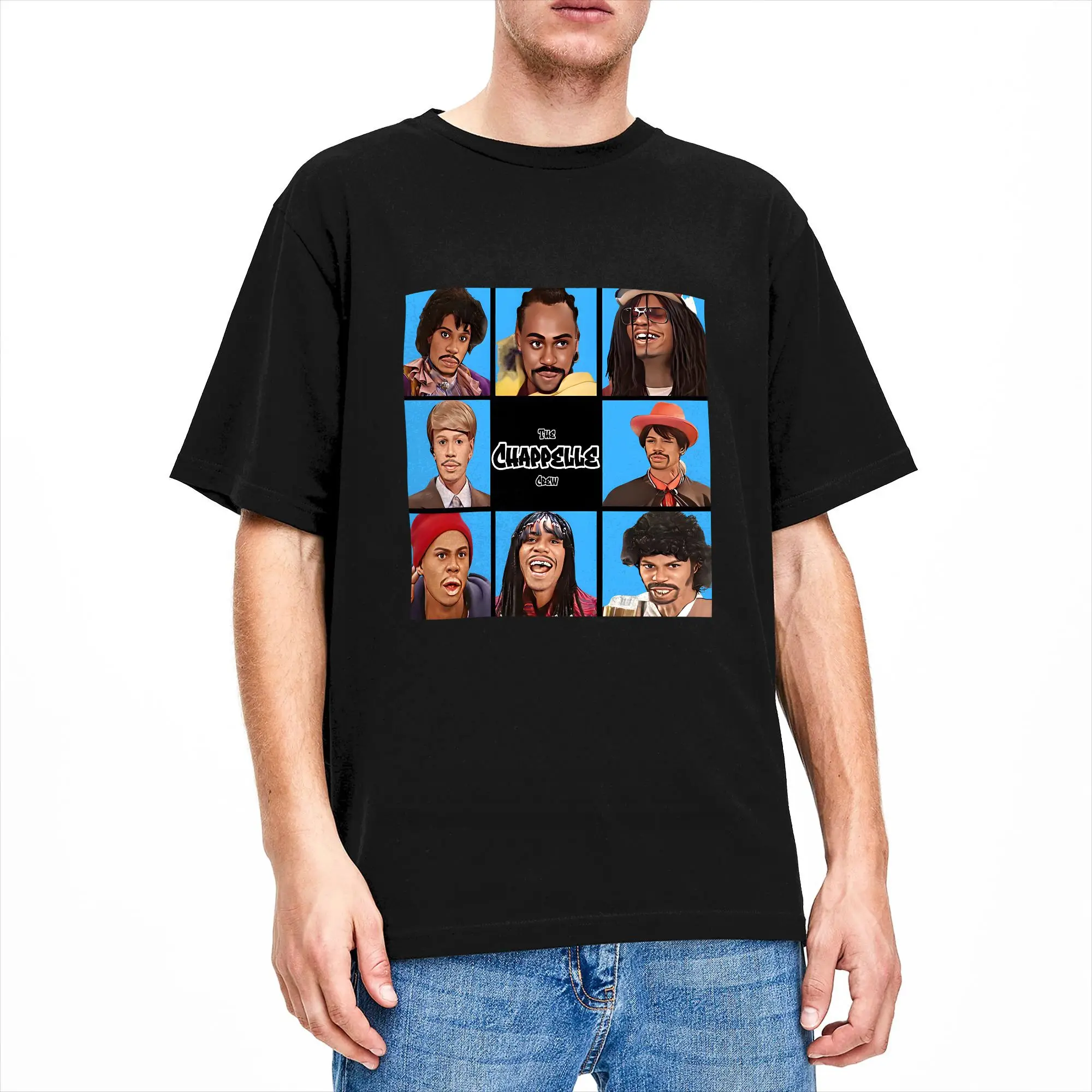 Dave Chappelle Crew T-Shirt Summer  Cotton T-Shirts For Adult Harajuku Casual Tshirt Short Sleeve Y2K Funny Tees