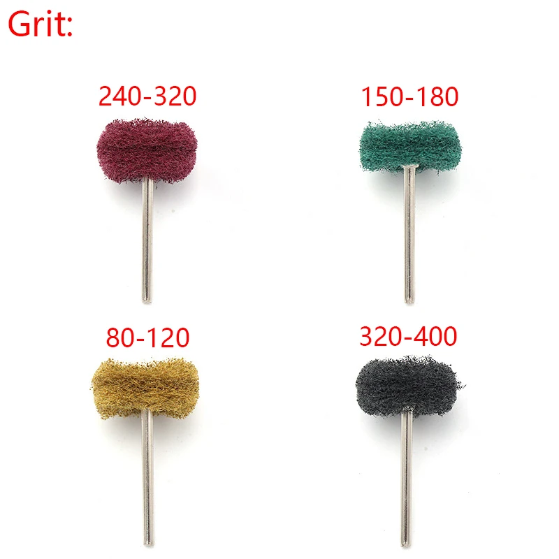 

10-50Pcs 2.35/3mm Shank Brush Scouring Pad Grinding Wheel Nylon Fiber Polishing Set for Dremel Rust Removal & Surface Polishing