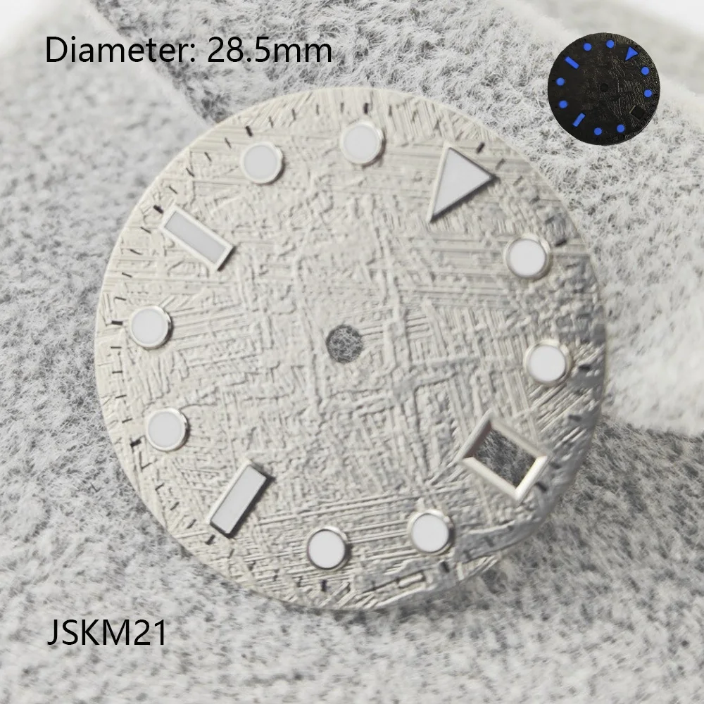 28.5mm meteorite pattern BGW9 luminous sterile N H35 dial watch accessories customized watch module No logo