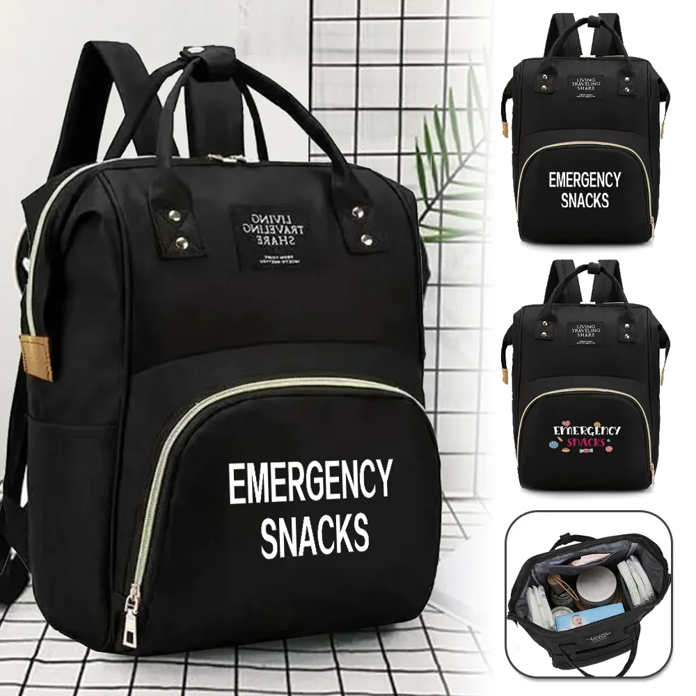 Bottle Bag Diaper Bag Backpack Mommy Backpack Baby Care Organizer Print Snack Series Lightweight Largecapacity Travel Essentials