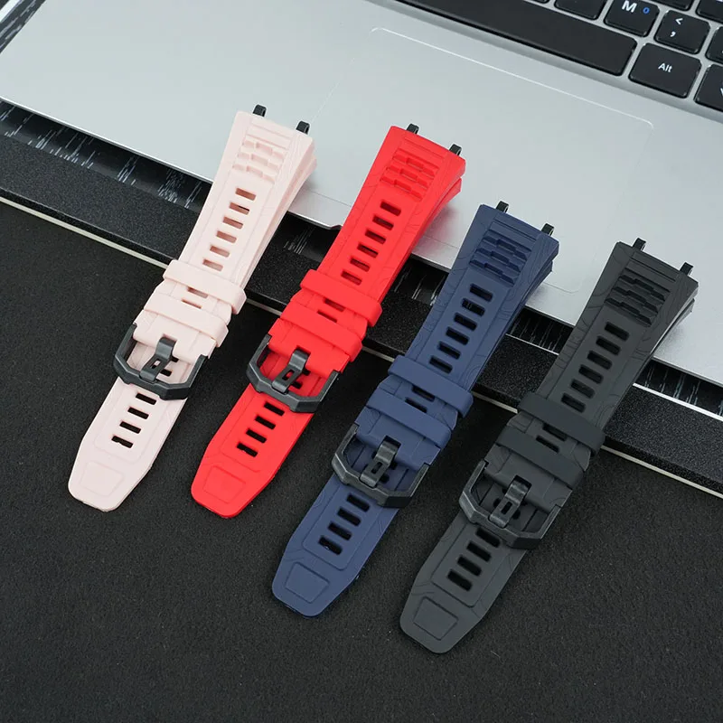 الرياضة في الهواء الطلق حزام ساعة سيليكون ل AMAZFIT Huami T-Rex 3 حزام الساعات الذكية ريكس 3rd الجيل الرجال سوار الفرقة مقاوم للماء