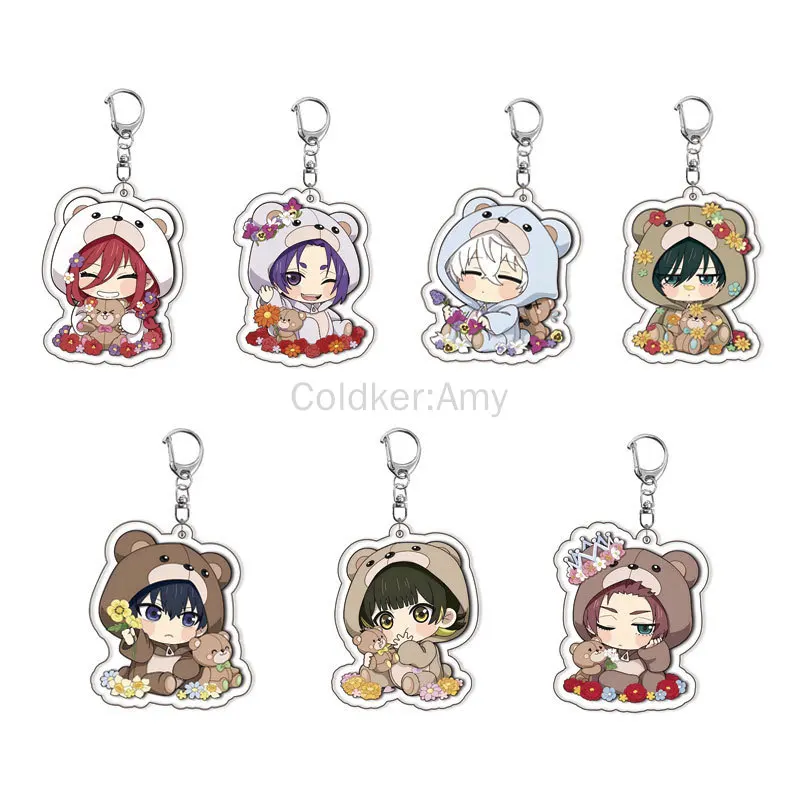 

Japanese Anime Arcylic Keychain Cartoon Figures Isagi Yoichi Bachira Meguru Kawaii Key Chain Costume Accessories Birthday Gifts