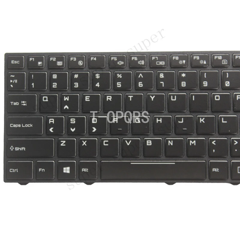 S+   New For Clevo NP8155 NP8156 NP8157 NP8151 Keyboard US Colorful Backlit Crystal