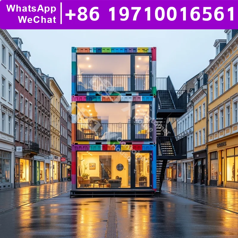 

Custom Modular Homes Kit Homes High Quality Temporary School Readymade Homes Prefabricated Fireproof Flat Pack Home Anti Rust