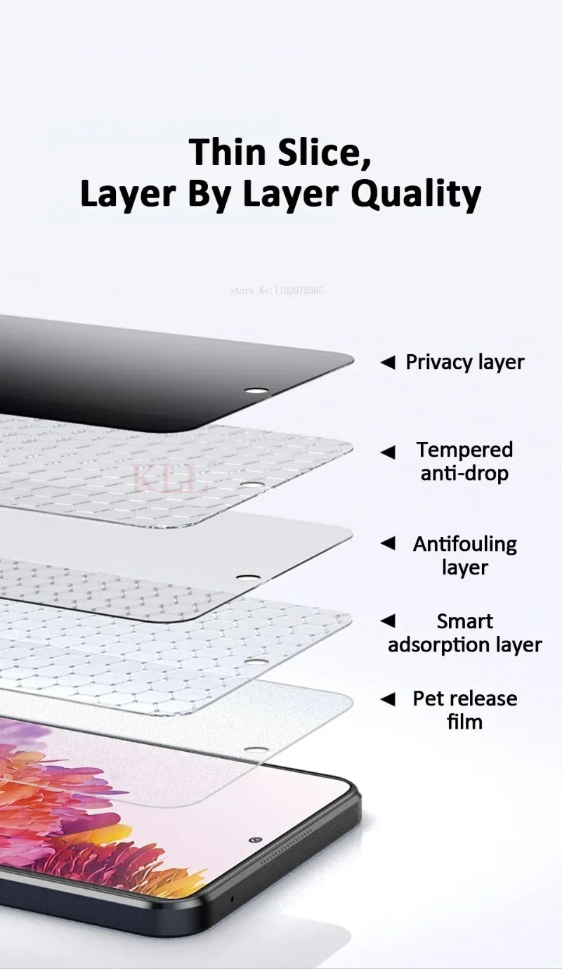 3 шт. противошпионское закаленное стекло для Samsung A34 A54 A23 A41 A42 M04 M12 M13 M14 M32 M22 M21 M02 M31 M51 M62 Защитные пленки для экрана