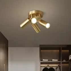 Luces LED de techo modernas para estudio, accesorios de cocina, decoración de fondo de comedor, pantalla de lámpara ajustable para escaleras y pasillo, GU10