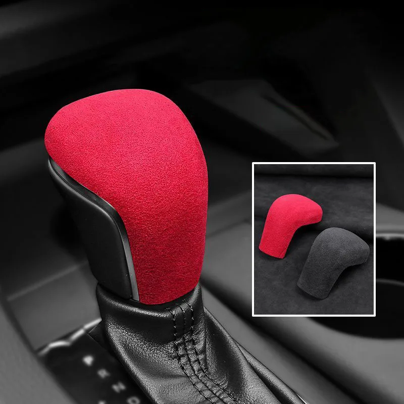 For Toyota Corolla 2019-2024 Car Interior Accessories Auto Suede Gear Shift Knob Cover Lever Stick Head Trim