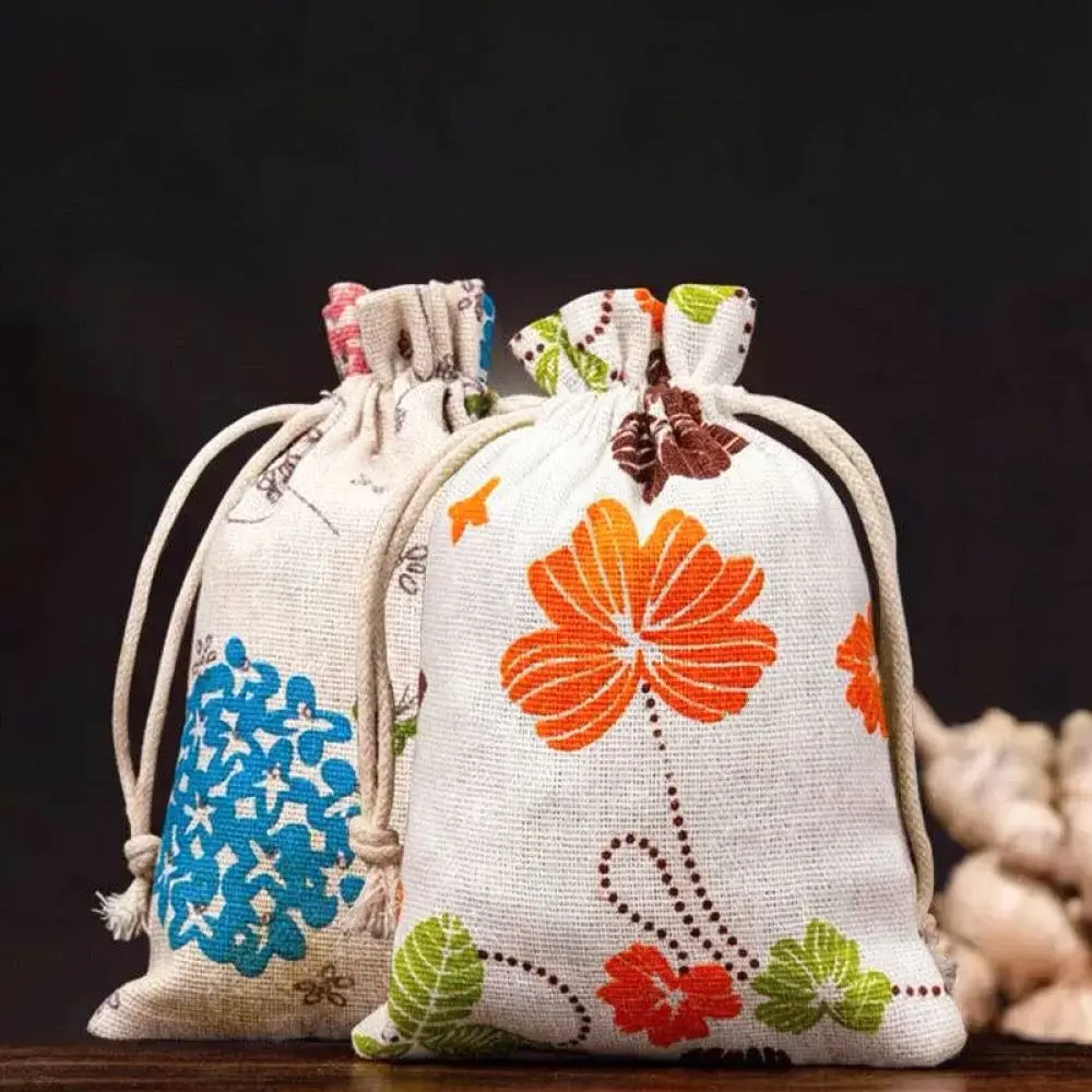 Natural Mugwort Herb Sachet Linen Air Purifier Fragrant Pouch Hanging Odor Absorber For Home Office Bedroom Closet Organizer