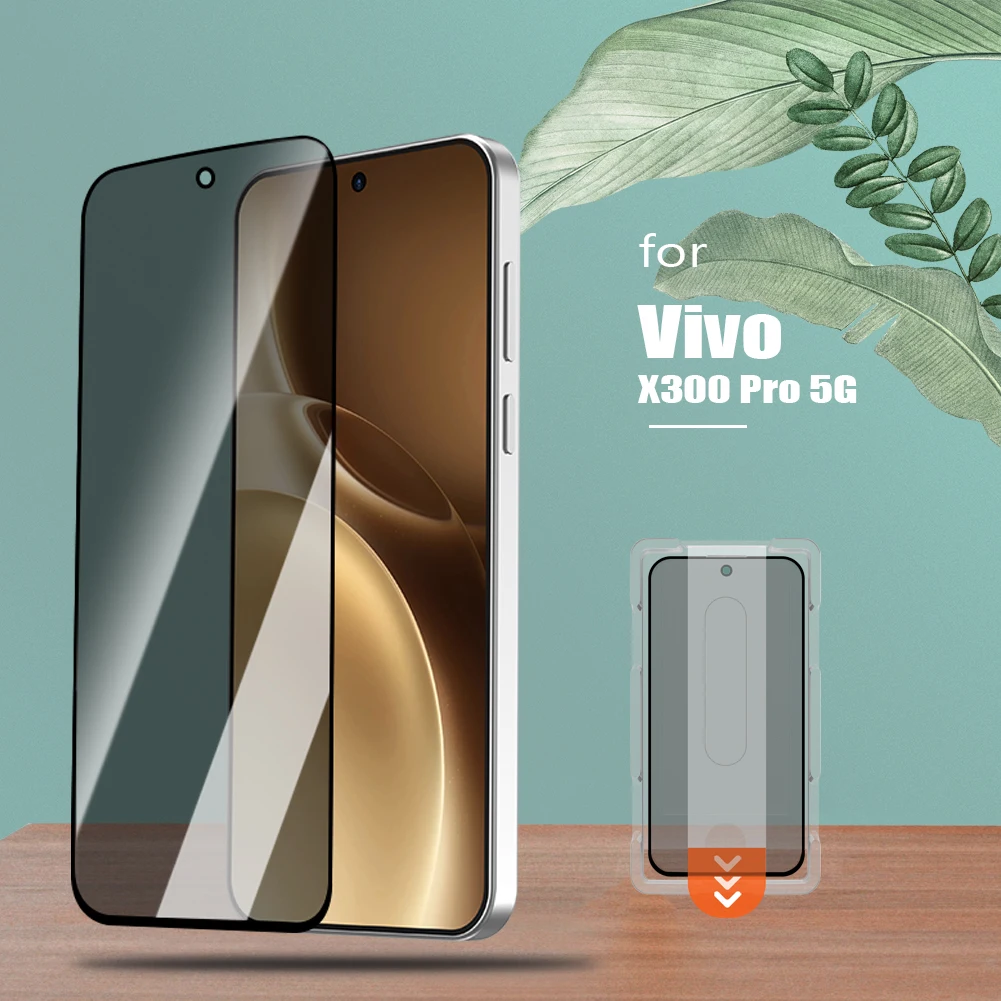 

LeReach CF For Vivo X300 Pro 5G 2 pcs Privacy Tempered Glass Anti-Scratch With Dust-Free VistaGuard Screen Protector