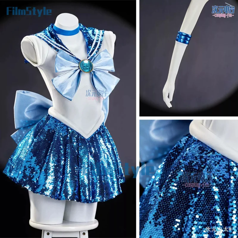 

Anime Sailor Moon Mizuno Ami Cosplay Costume Uniform Halloween Carnival Party Christmas Play Role Clothes Clothing