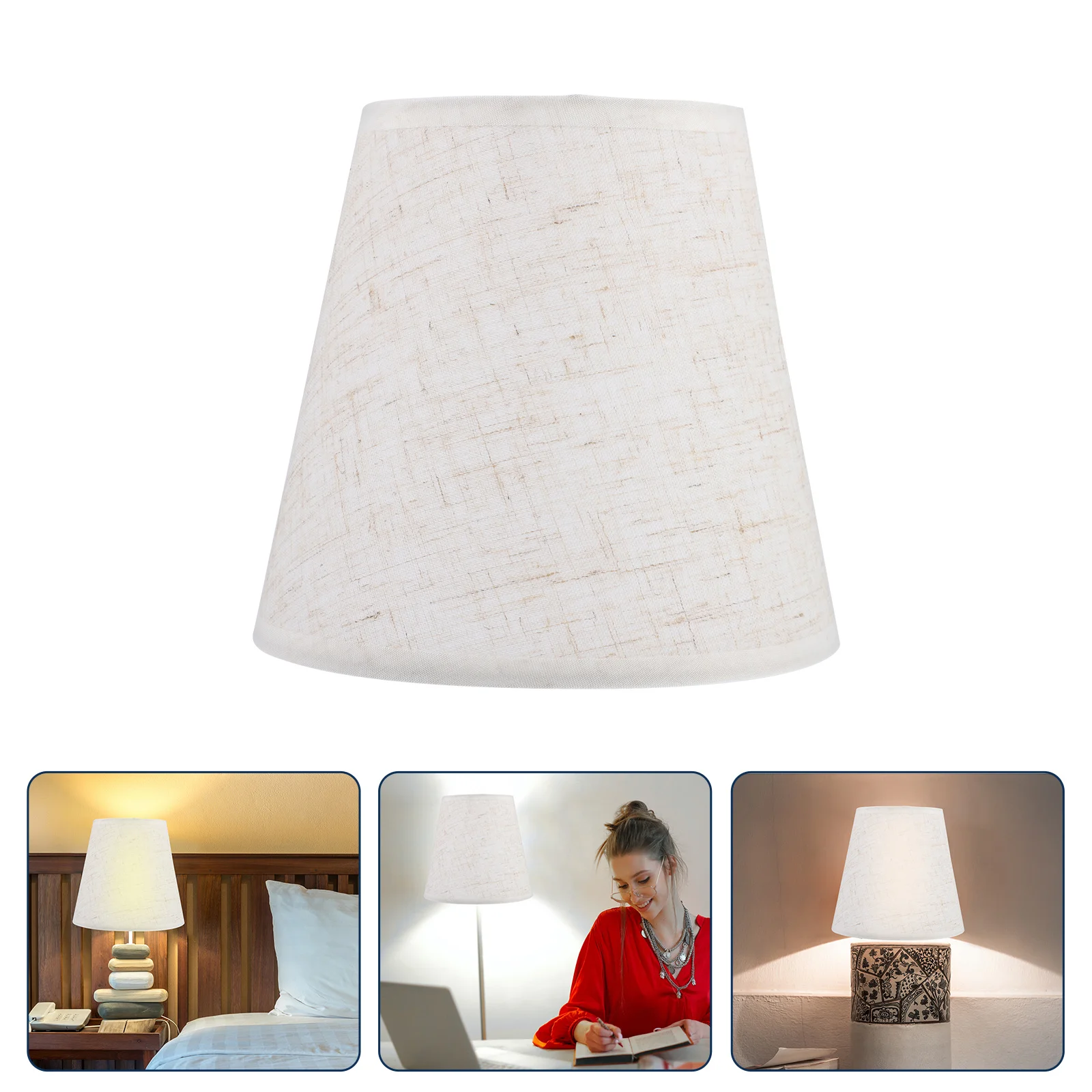 

1Pcs Cloth Lamp Shade Protective Lamp Cover for Floor Wall Lamps Bedroom Living Room Diffuse Light Warm Decorative Shade