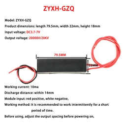 DC 3.7V-7V DC 6V-12V bis 20KV 700KV 800KV High Voltage Generator Boost Step Up Module Pulse Arc Generator Ignition Coil Module