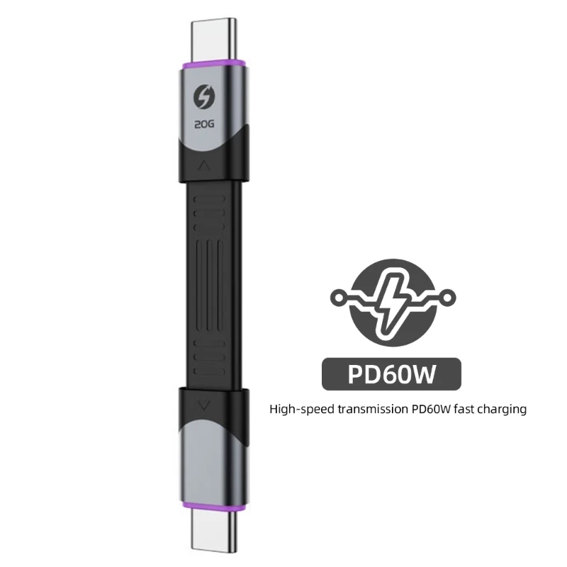 Cable transmisión USB4 tipo C, línea datos tipo C macho a macho, 40Gbps, 240W, envío rápido