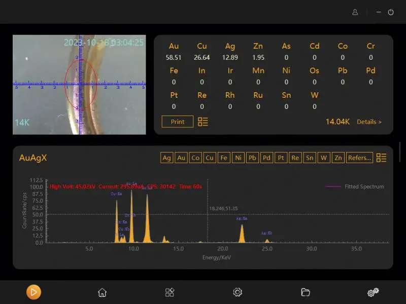 Spectroscopy For Gemstones Machine Xrf Gold Testing Hefei Silver Test Spectrometer Jewelry Countertop Analyzer Precious Metal