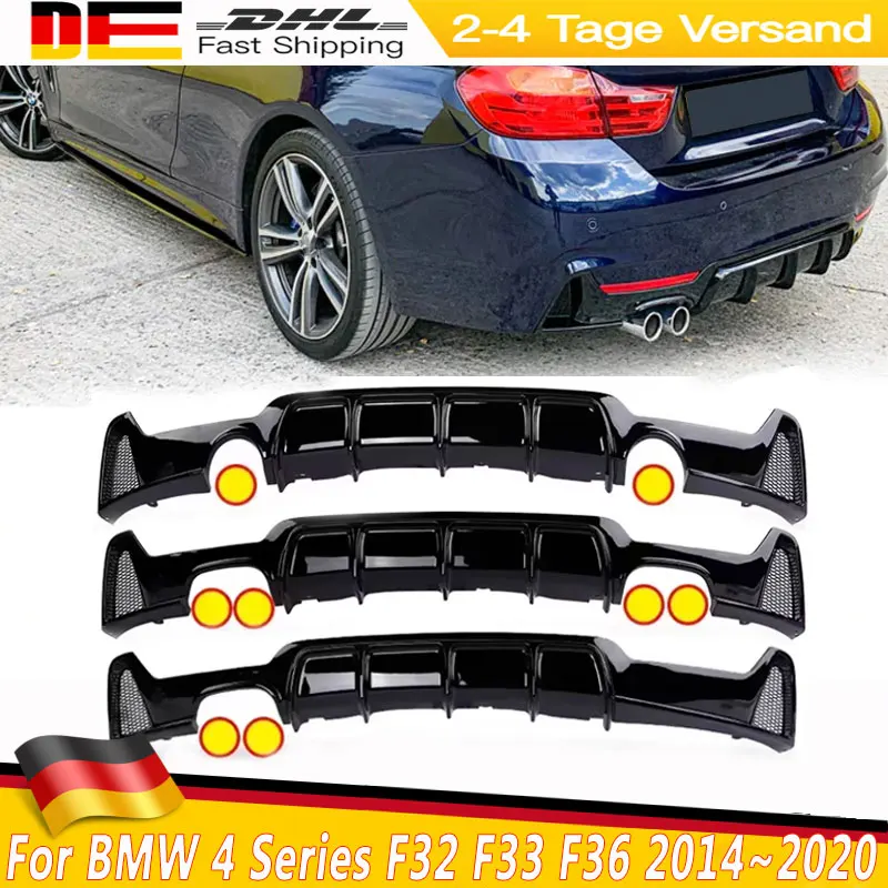 Diffusore Posteriore per BMW Serie 4 F32 F33 F36 428i 435i M Sport 2014~2020, Spoiler di Protezione, Accessori Auto