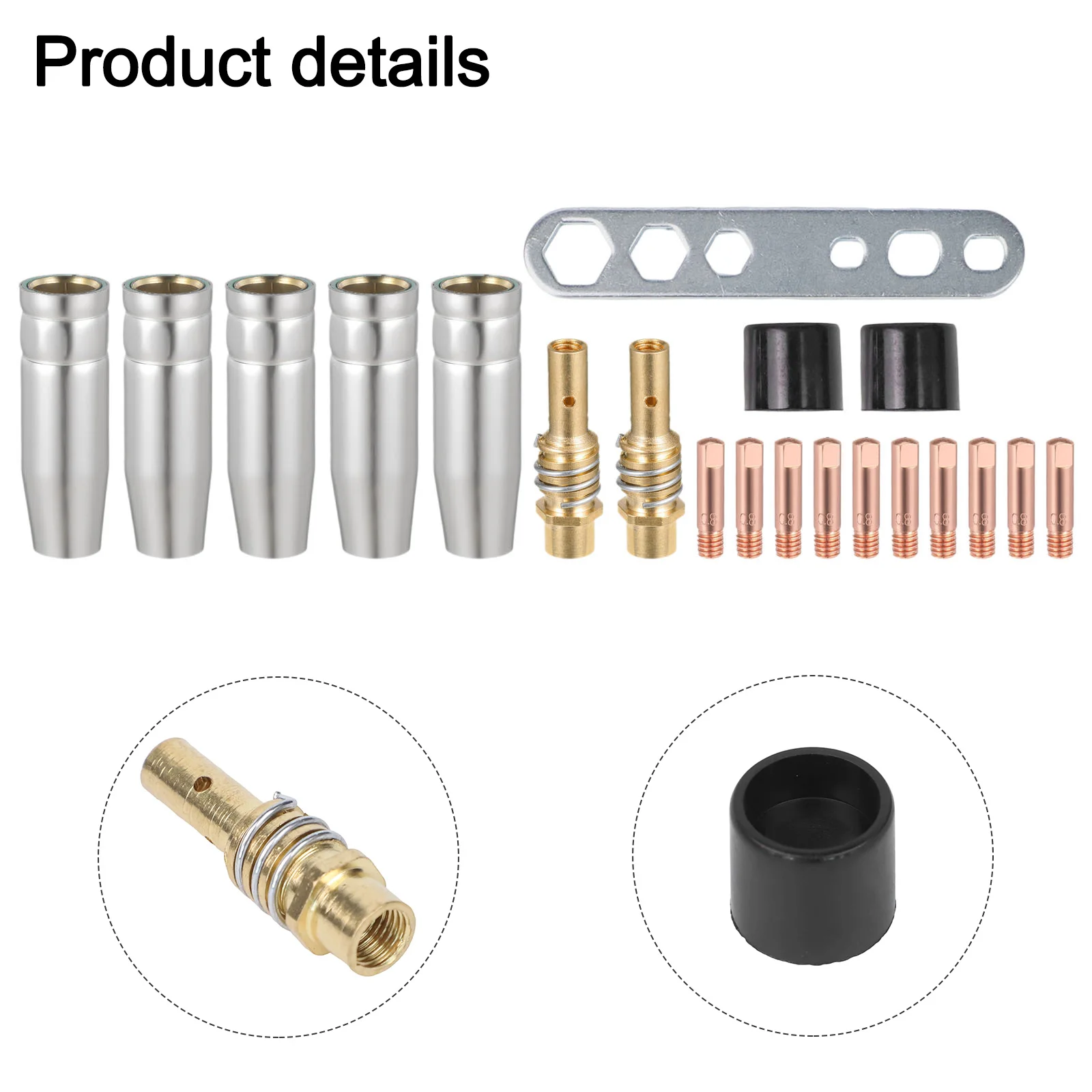 Welding Tasks Welding Torch Nozzles 22 Piece Welding Accessory Set Welding Tools 22-piece Welding Set Compatible With AK15