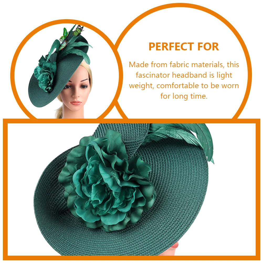 الفاسناتور عقال النساء قبعة الزفاف للعروس مأدبة الشاي حفلة خوذة الشاي حفلة تأثيري إكسسوارات الشعر