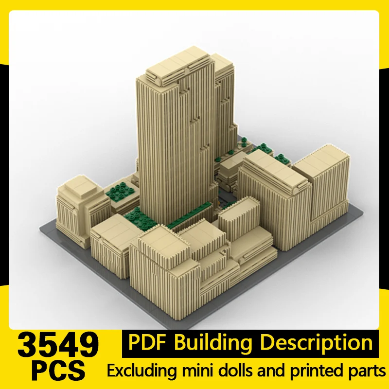 

City Street View Model MOC Building Bricks Art Deco Building Center Modular Technology Gifts Holiday Assemble Children Toys Suit