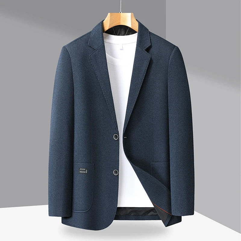 Men's High-end Suit Jacket Stylish and Handsome, Versatile and Trendy, Suitable for Middle-aged and Elderly Casual Business Wear