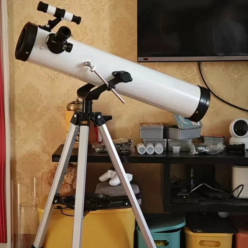 F70076 Astronomical Telescope 525X, Large Aperture with Tripod, Outdoor Viewing High-definition Telescope for Stargazing