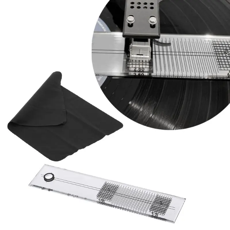 Durable for Pickup Calibration Distance Gauge Protractor Record Turntable Phonograph Phono Cartridge Drop Shipping