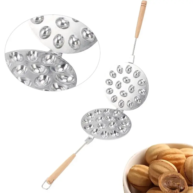 16 Holes Nonstick Maker Molds Walnut Cookie Mold Multifunctional Pastry Nut Cookies Maker for Baking Kitchen Gadgets