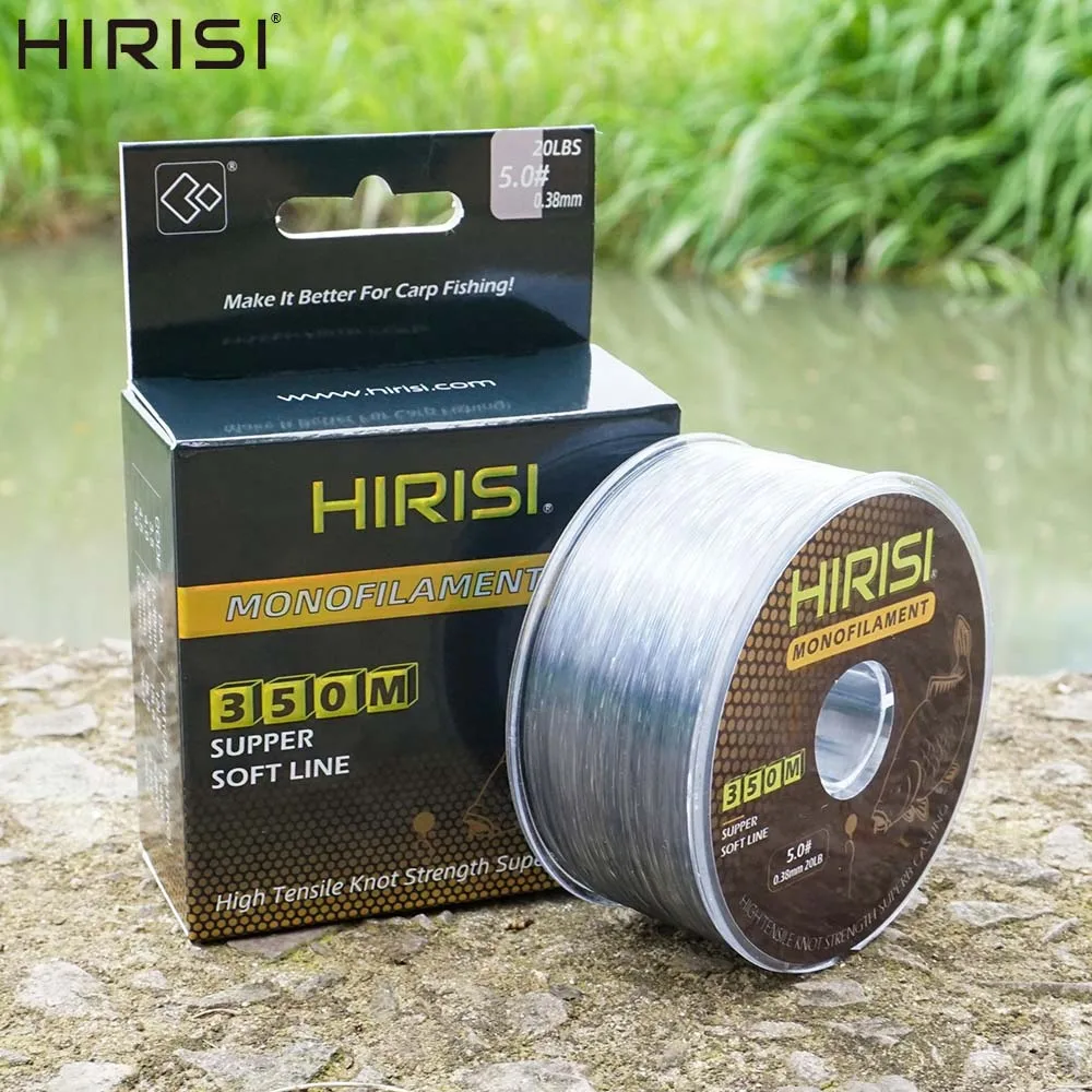 Hirisi 350m Super mocna żyłka wędkarska 12LB-20LB Japonia Monofilament Nylon Żyłka karpiowa Akcesoria wędkarskie