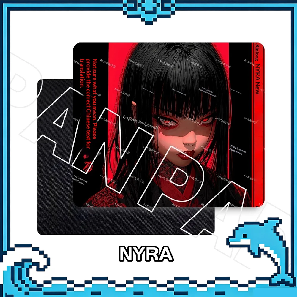 PAN Esports BORN IN THE BLOOD NYRA Glass Gaming Mousepad FPS Both Speed And Smooth Mouse Pad For VALORANT TTK CSGO PC Accessorie